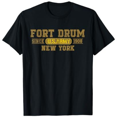 Fort Drum New York Gifts US Army Base Vintage Geschenk T-Shirt