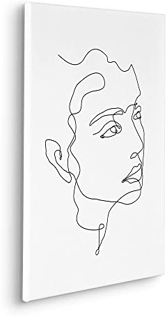 Komar Keilrahmenbild im Echtholzrahmen - Sketch me - Größe 40 x 60 cm - Wandbild, Kunstdruck, Wanddekoration, Design, Wohnzimmer, Schlafzimmer