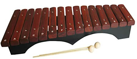 15-Ton-Xylophon-Glockenspiel Für Anfänger Musikunterrichtshilfen Hand-Percussion-Klavier Mit 2 Paar Mallet-Percussion- Klangplatten