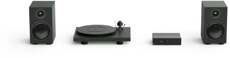 Pro-Ject Colourful Audio System Platenspeler Systeem - Retro Vinylspeler - Satijn Groen (CAS-GREEN)