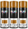 PLUS HOME Pintura Spray 520cc para pintar todo tipo de super cies: madera, metal, cartón, tela, piedra, bra de vidrio, plásticos rígidos, etc para bricolaje y DIY.Cobre (Ral:P152)(Paquete de 3)