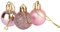 Lot de 12 Boules de Noël incassables pour Sapin de Noël - 30 mm - Rose pâle - Décorations de Noël à Suspendre - Brillantes, Mates, pailletées