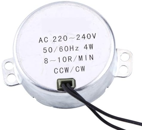 1pc 220 240V AC Motore Sincrono Motoriduttore 4W CW CCW 1 Pezzo Corrente Alternata 220-240v el La Bobina del Motore Non Brucia in Caso di Sovraccarico (8-10 giri/min)-motorino presepe