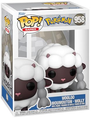 Funko POP! Games: Pokemon - Wooloo - Moumouton - Vinyl-Sammelfigur - Geschenkidee - Offizielle Handelswaren - Spielzeug Für Kinder Und Erwachsene - Video Games Fans - Modellfigur Für Sammler