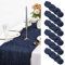 Pesonlook 6 Stück Tischläufer aus Seihtuch, rustikaler Gaze-Tischläufer, 90x 300cm, Seihtuch, Boho-Tischläufer für Hochzeit, Geburtstagsparty, Dekoration (Königsblau),