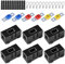 Udbrud ANS Porte Fusible de Voiture, 6 Pièces Porte-fusibles Midi Fusibles Mega 40A 50A 60A Boîte à Fusibles pour Voitures, Camions, Véhicules