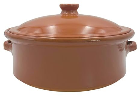 Terracotta Casserole Dish with Lid 28cm