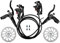 KOCAN Fahrrad Bremssättel vorne und hinten, Fahrrad Hydraulische Scheibenbremsen Vorne Hinten Bremssättel Set für MTB Mounta Links Rechts Bremshebel Kit mit 160mm Scheibenrotor
