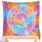 RAJRANG BRINGING RAJASTHAN TO YOU Ombre-Mandala-Wandteppich, mehrfarbig, King-Size-Größe, 229 x 274 cm, für Schlafzimmer und Wohnzimmer, Wandbehang, Baumwoll-Wandteppiche