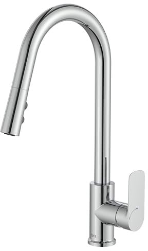 Roca A5A816EC00 Mezclador Cocina Caño U, Coleccion Cala, Caño Extraíble, Cromado