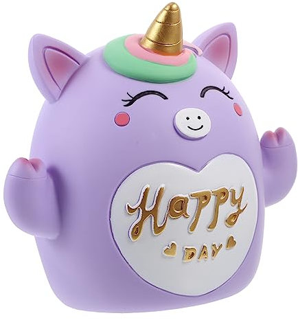 Toyvian Kasten Einhorn einhörner Geschenke einhorndeko Einhorn-Münzenspardose für Kinder Wohnkultur Geburtstagsgeschenk Cartoon- Karikatur Geldtopf Krug