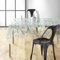 Douceur d'Intérieur Aurea Tischdecke, rechteckig, transparent (140 x 240 cm), bedrucktes PVC 14/100E
