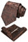 JEMYGINS braun krawatte Paisley Seide Herren Krawatten und Einstecktuch mit krawattenklammer Sets