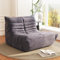 Swbvs Fireside Chair, Lazy Floor Sofa Couch with Five Point Support & Ergonomic Design, Memory Foam Chair for Home, Apartment, Gaming Venue, Living Room, Bedroom and Office (Grey)