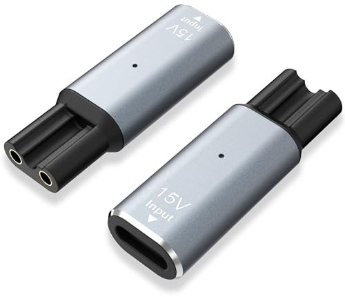 15V HQ8505 Type-C Shaver Charger Adapter for Philips Electric Shaver 7000, 5000, 3000 Series, Gray