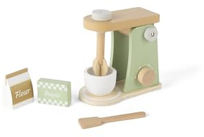 dantoy - Rührmaschine aus Holz - Rollenspiel - Holzspielzeug - mit Zubehör - 3+ Jahre