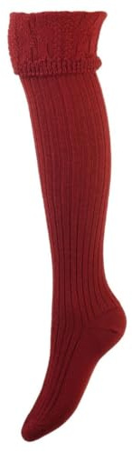 House of Cheviot Ladies Luxury Merino Wool Blend Glenmore Knee High Welly Socks