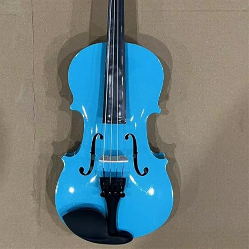 Violine Geigenübungen Für Anfänger Geigenspiel 4/4 Komplette Konfiguration Dekorative Requisiten(Sky blue)