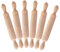 JOINPAYA 6st Mini Nudel Holz Nudelholz Spielzeug Küchenzubehör Für Puppenstuben Mini-hausdekoration Mini-Nudelholz Winziges Nudelholz Puppenhaus Nudelholz Kleines Nudelholz Mini-Dinge