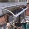 VIBEXIN Markisenüberdachung mit großem Waschbecken, blaugrün, Polycarbonatplatte, Schutzdach, Aluminium, Silbergrau, Halterung für Haustür, Vordach, Außenfenster, Gartenüberdachung, Terrassenveranda
