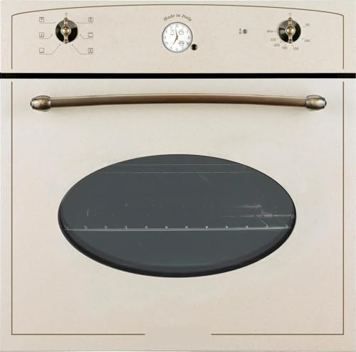 GLEMGAS Forno Elettrico Multifunzione Ventilato Sabbia 64L A++