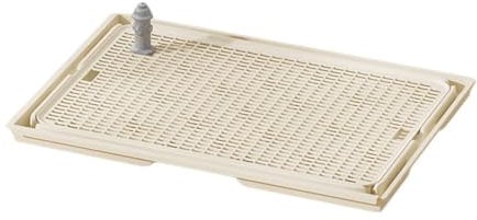 MagiDeal Bac à litière pour Chien Activités de Plein air Bac à litière Portable et Facile à Nettoyer Tapis d'apprentissage de la propreté pour Chiens Chiot, Kaki