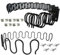 5pcs Couch Feder Reparaturkit 22 '' Arch Anti-Rust Feder-Stahl-Couch Reparaturkit einfach Installieren Sie elastische Couch-Absagging-Stütze mit gebogenen Federendeende für Sofa Reparatur, Couch Fede