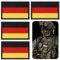VINEST 4 Stück Deutschland Flaggen Gestickt Patches Abzeichen, 5 * 3cm Hoheitsabzeichen Bundeswehr Flicken, Deutschland Flicken Gestickt Mit Flauschgegenstück Für Kleidung Taschen Weste Hundegeschirr