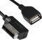 AMI MDI USB Music Interface Adapter für VW/Audi A4 / A6 / Q5 / Q7 Baujahr/Golf, MINI Adapter Kable MP3 Adapter USB Audio Anschluss Kompatibel mit Passat, Tiguan, Touareg, Skoda