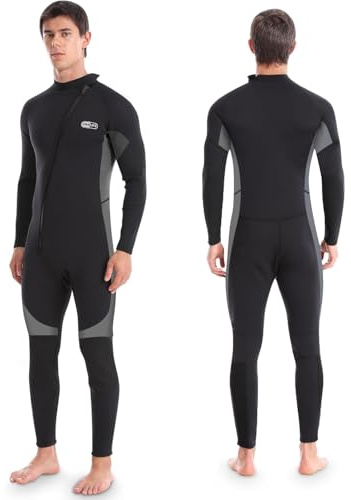 Neoprenanzug für Herren, 3mm Lang Wetsuit für Tauchen, Surfen, Schnorcheln und Kajakfahren