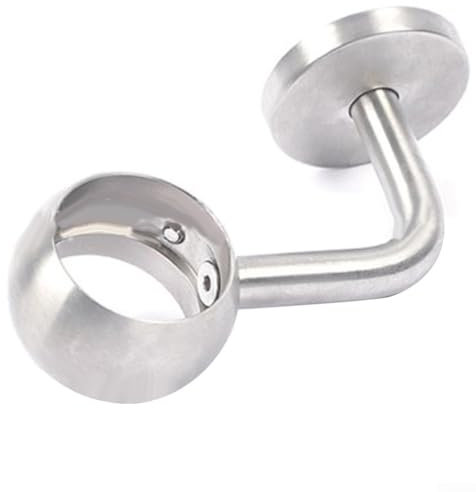 Jonikuper Soportes de tubo redondo para armarios, acero inoxidable contemporáneo, abrazadera de soporte de montaje en techo para montaje en pared, soporte ajustable (38 mm)