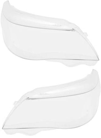 2x Scheinwerferglas Links Rechts, Auto Frontscheinwerfer-Linsenabdeckung Klar, Scheinwerferlinsenabdeckung für 2001 2002 2003 2004 2005 2006 2007 2008 2009 2010BMW 5er E60 E61