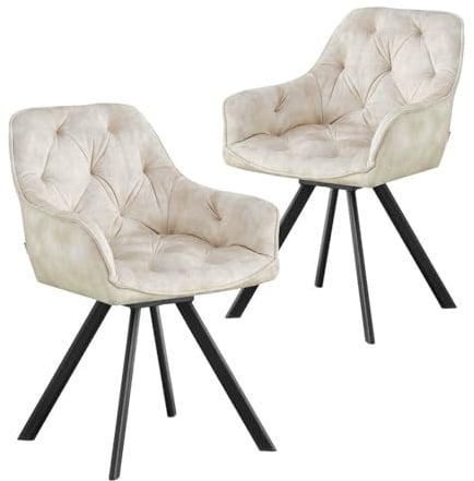 B&D home Esszimmerstuhl Dieter, Küchenstuhl Schalenstuhl Stuhl für Küche, Esszimmer, Esstisch, Wohnzimmer, Arbeitszimmer, Büro, Retro modern Design, Samtstoff Grau