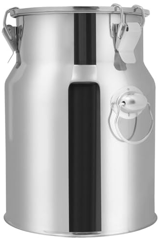 YLKJCE Milchkanne Edelstahl 5/10 Liter Mit,Deckel Luftdichtes Milchkännchen Milch Barrel Farm Milk Transport Can Milk Jug Pitcher(Capacity,42liter)