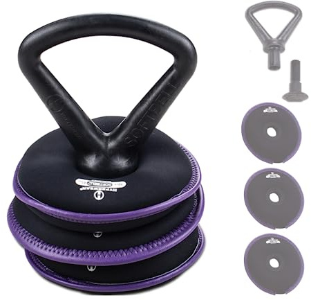 HYPERWEAR Soft Adjustable Kettlebell 30 lbs 13,5 kg | Kugelhantel mit Verstellbares Gewicht | Premium Qualität für Gym, Fitness zu Hause und Crossfit