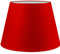 Wogati® Lampenschirm in Verschiedenen Größen & Farben | Rot/Größe: L | E27 | Baumwolle | Für Stehlampe, Hängelampe und Tischlampe