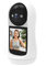 Kueohse Moniteur Vidéo WiFi pour de 2,8 Pouces, Caméra IP de Surveillance 8 MP, Écran IPS, Détection du Son, Caméra PTZ HD pour Maison Intelligente, Prise UE