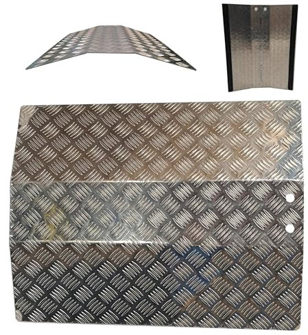 WORHAN Rampe de Seuil Rigide pour Fauteuil Roulant Chargement Plateforme Surface Antidérapante Aluminium Anodisé TR55