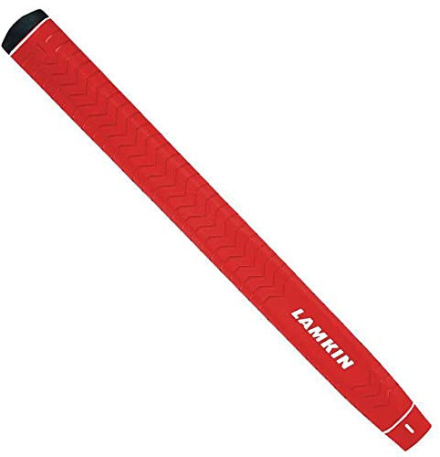 Lamkin Deep Etched Golf Grips, Putter Grips Genesis Technology, Red
