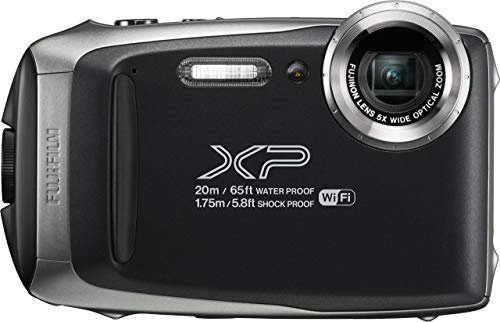 Fujifilm FinePix XP140 Digital Camera- Graphite 16.4MP with 5X Optical Zoom, 1080P Full HD Video, Motion Panorama 360, Wi-Fi, Waterproof/Shockproof (Renewed)