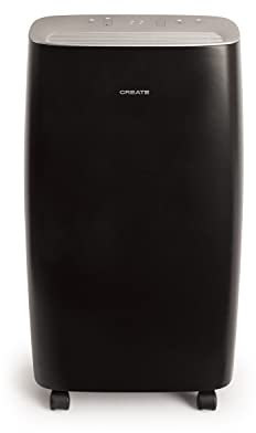 CREATE/Deshumidificador XL CUCIB negro/Estancias de hasta 40m², filtro de aire lavable, pantalla táctil, reduce un 80% la humedad ambiente, elimina hasta 10 L/día, 220W
