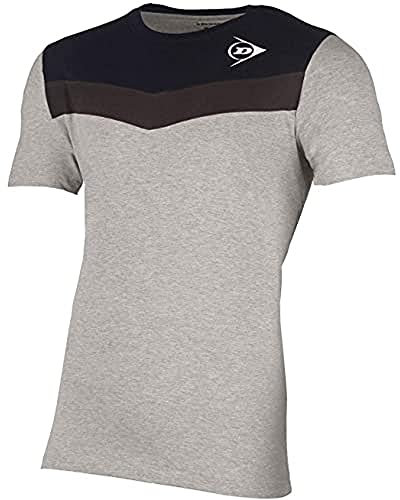 DUNLOP Unisex Sport Tennis T-Shirt – Essentials Line, Tee, Grau