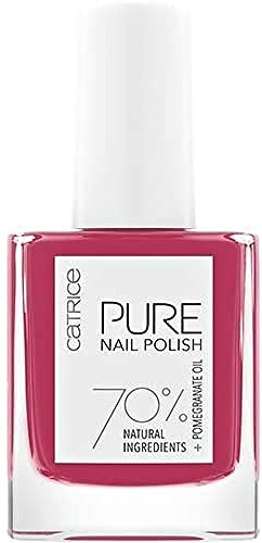 CATRICE PURE Nail Polish, Nailpolish, Nagellack, Nr. 04 Simplicity, rot, glänzend, ohne Aceton, vegan, Mikroplastik Partikel frei (10ml)