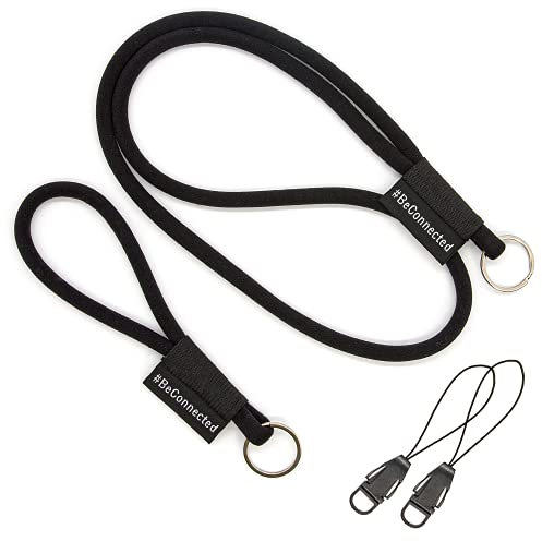 stylected Schlüsselband Set als Schlüsselanhänger (15cm & 45cm) - Band mit Ring für Schlüssel, Ausweis, Handy, Kamera - Lanyard für Herren, Damen & Kinder