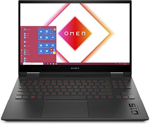 Omen Gaming Laptop 15,6 pulgadas Full HD IPS 144Hz pantalla, Intel Core i7 10750H, 16GB DDR4 RAM, 1TB SSD, NVIDIA GeForce RTX 3060, Windows 11, teclado QWERTZ, negro