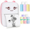 Mini imprimante de poche, cadeau pour enfants, imprimante thermique portable pour photos/photos/reçus/notes/listes/étiquette/mémo/codes QR, imprimante intelligente Bluetooth sans fil avec application