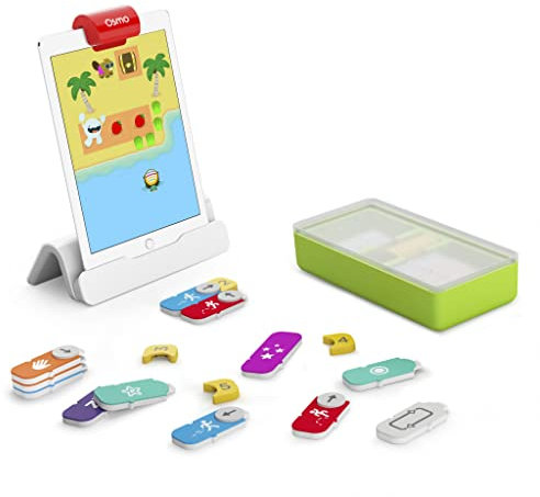 OSMO - Coding Family Bundle - 3 Educational Learning Games - Ages 5-10+ - Coding Jam, Coding Awbie, Coding Duo Grab & Go Large Storage Case for iPad Kits Games