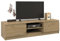 ADGO RTV 140 TV-Ständer mit 2 Schränken und 2 Regalen 140x40x36cm, TV-Lowboard, Lowboard für Fernseher, Fernsehschrank, Fernsehtisch, Stehend TV-Regal, Board mit Stauraum, Langer (Artisan Eiche)