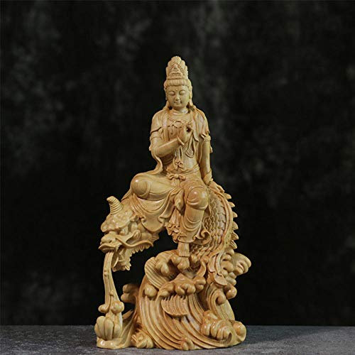 Statuen Dekoartikel & Figur Skulpturen Figuren Chinesischer Buchsbaum Guanyin Bodhisattva Statue Dekoration