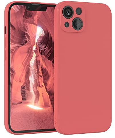 EAZY CASE - Silikonhülle für iPhone 13 Hülle Silikon Case Rot weich stoßfeste Handyhülle iPhone 13 Schutzhülle mit Kameraschutz Dünn Premium Schutz Cover TPU Phone Bumper in Hellrot